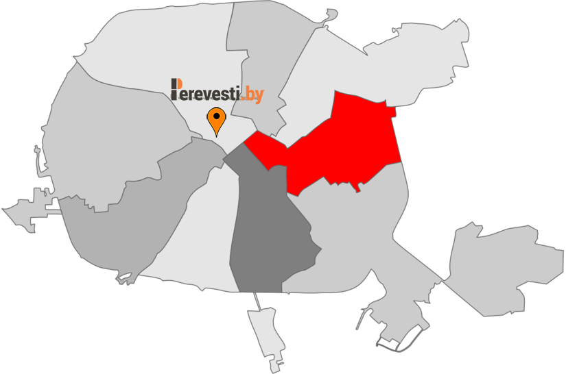 Карта партизанского района минска